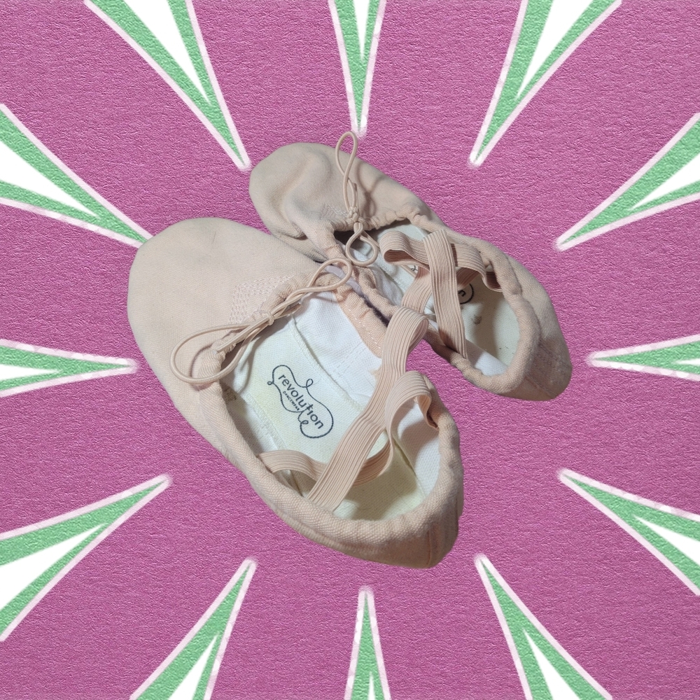 Revolution Girls Ballet Shoes – Nude – Youth 7–9